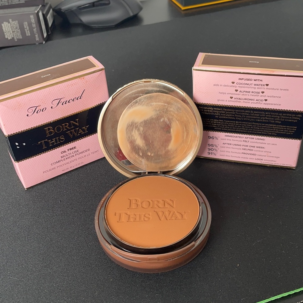 (2) Too Faced Born this Way Cocoa Complexion Powder